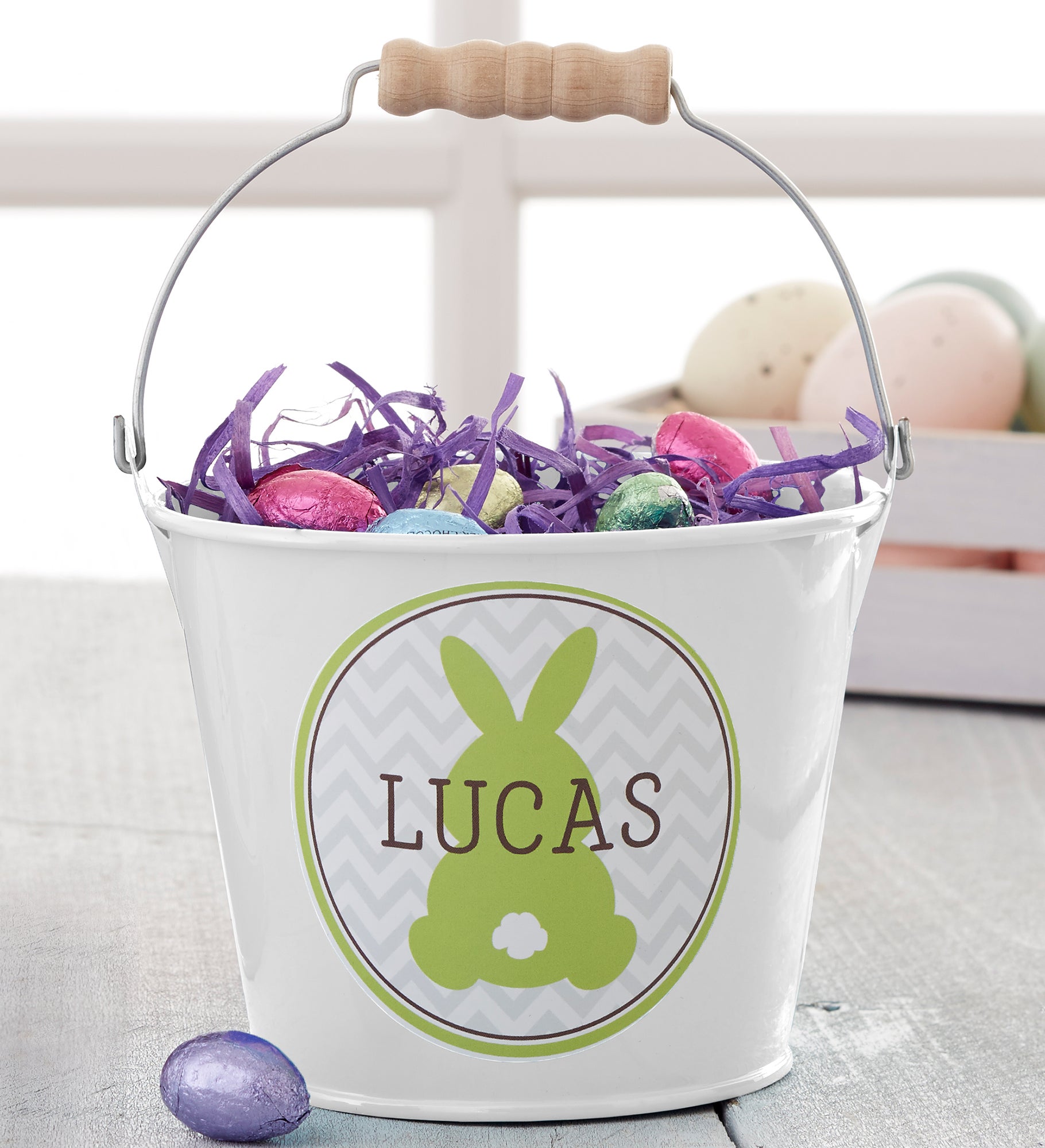Easter Bunny Personalized Treat Bucket